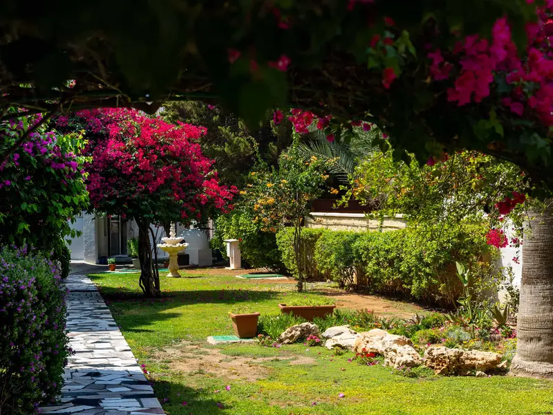 Tsialis Hotel garden area - tsialis-garden-2